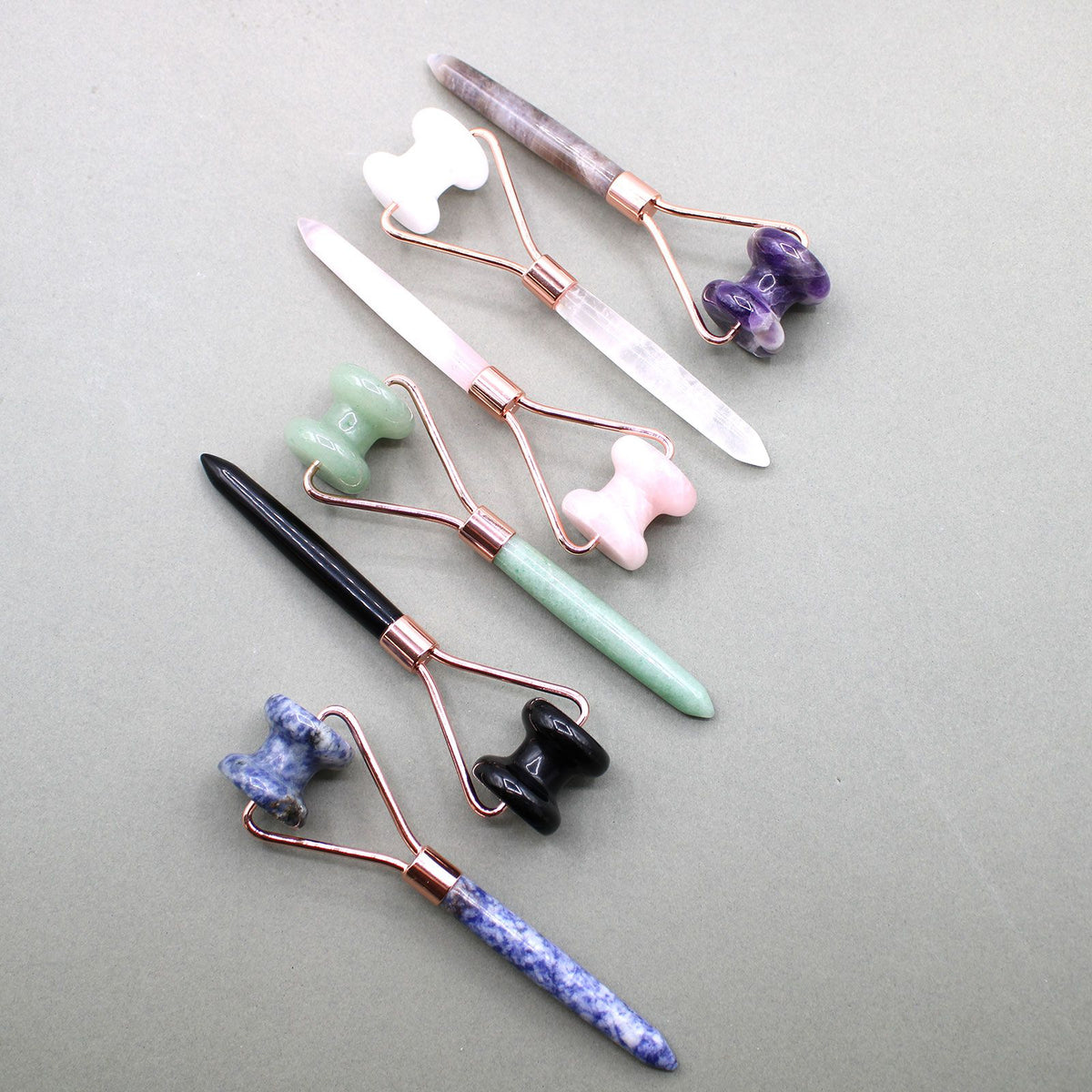 Gemstone Jawline Roller - Rock Quartz