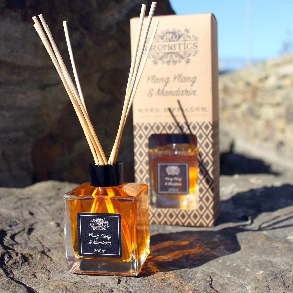 200ml Geranium & Rose Essential Oil Reed Diffuser